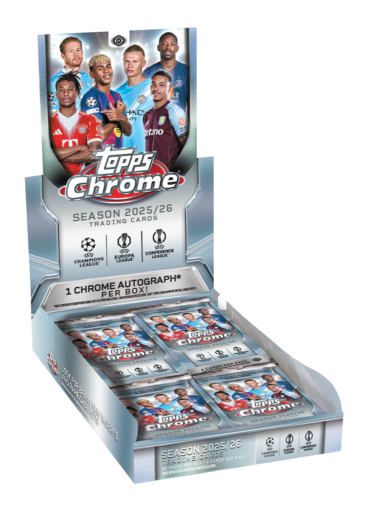 Topps Chrome UEFA 2025-26 Hobby Box | Grizi Cards