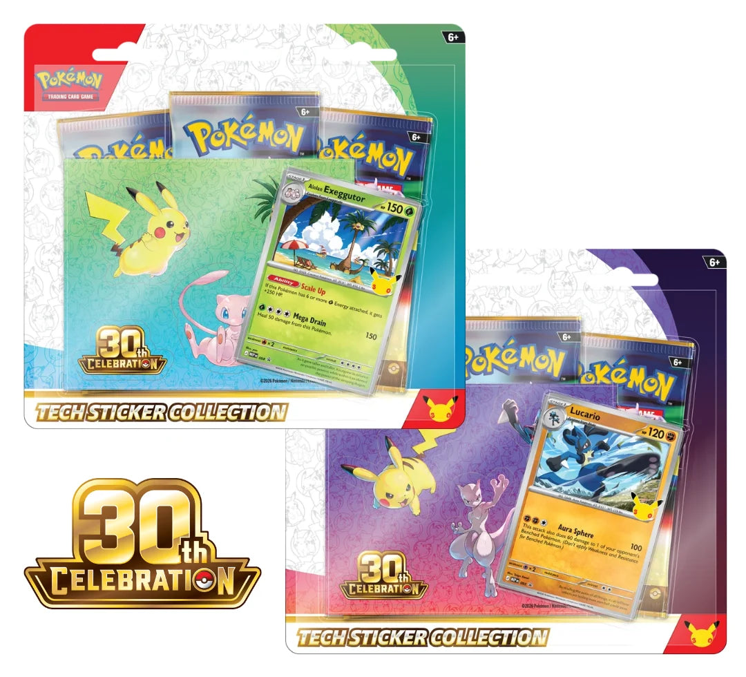 Pokémon - Tech Sticker Collection 30th Celebration (Spanish)