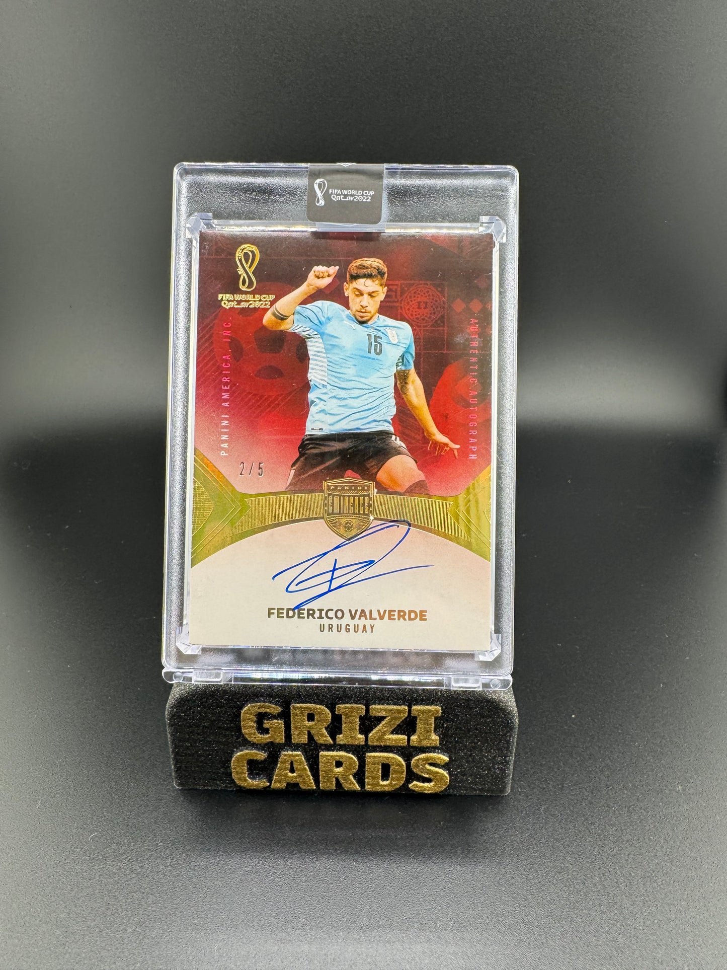Federico Valverde - Panini Eminence FIFA World Cup Qatar 2022 - Autograph - 2/5