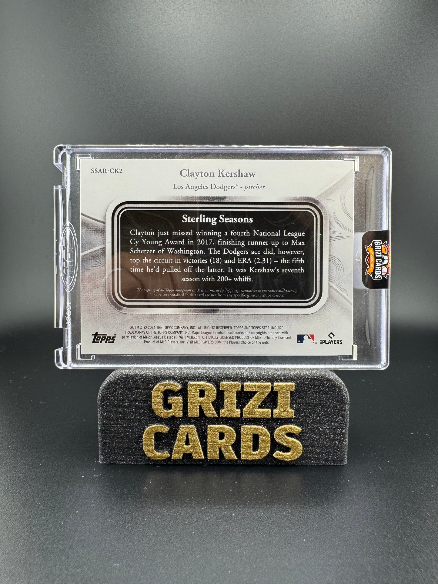 Clayton Kershaw – Topps Sterling 2024 – Sterling Seasons Autograph Patch – 1/1