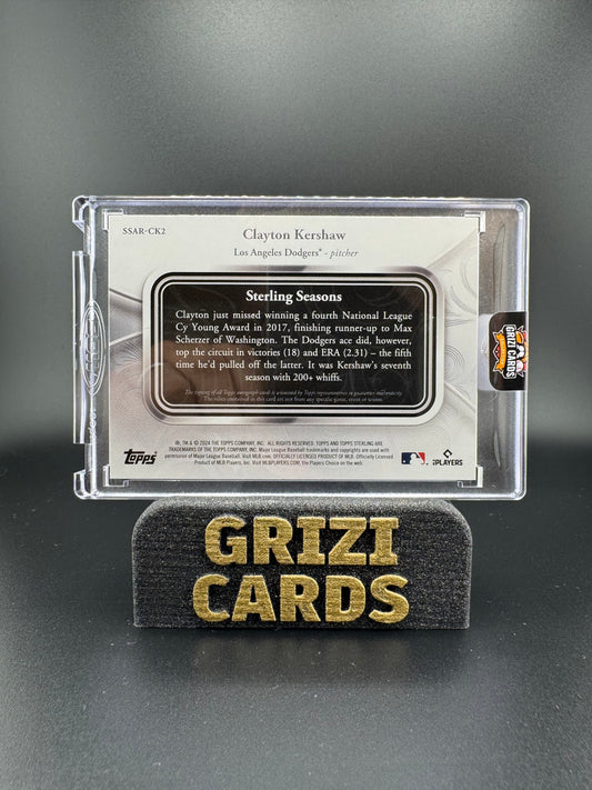 Clayton Kershaw – Topps Sterling 2024 – Sterling Seasons Autograph Patch – 1/1
