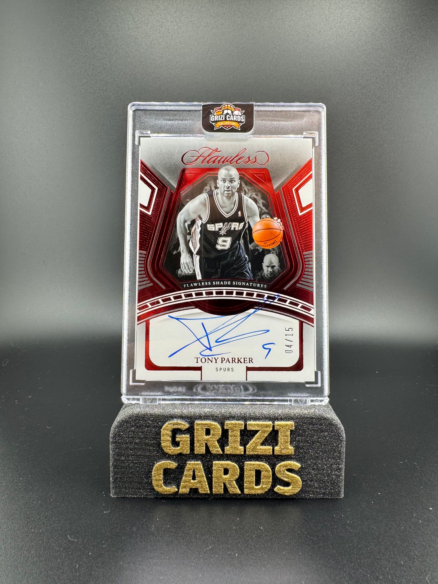 Tony Parker – Panini Flawless 2023-24 – Flawless Shade Signatures – 04/15