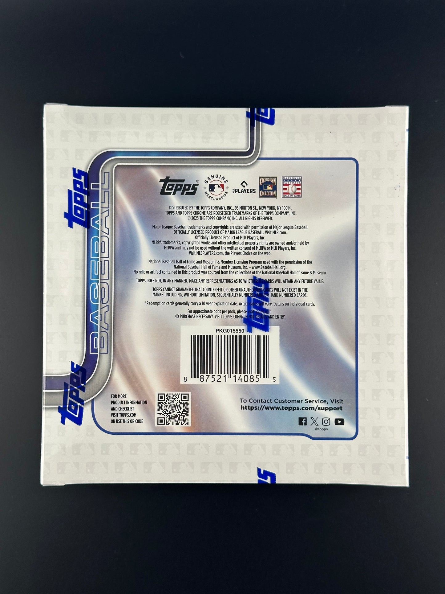 Edición Fractor del logotipo de béisbol Topps Chrome® 2025