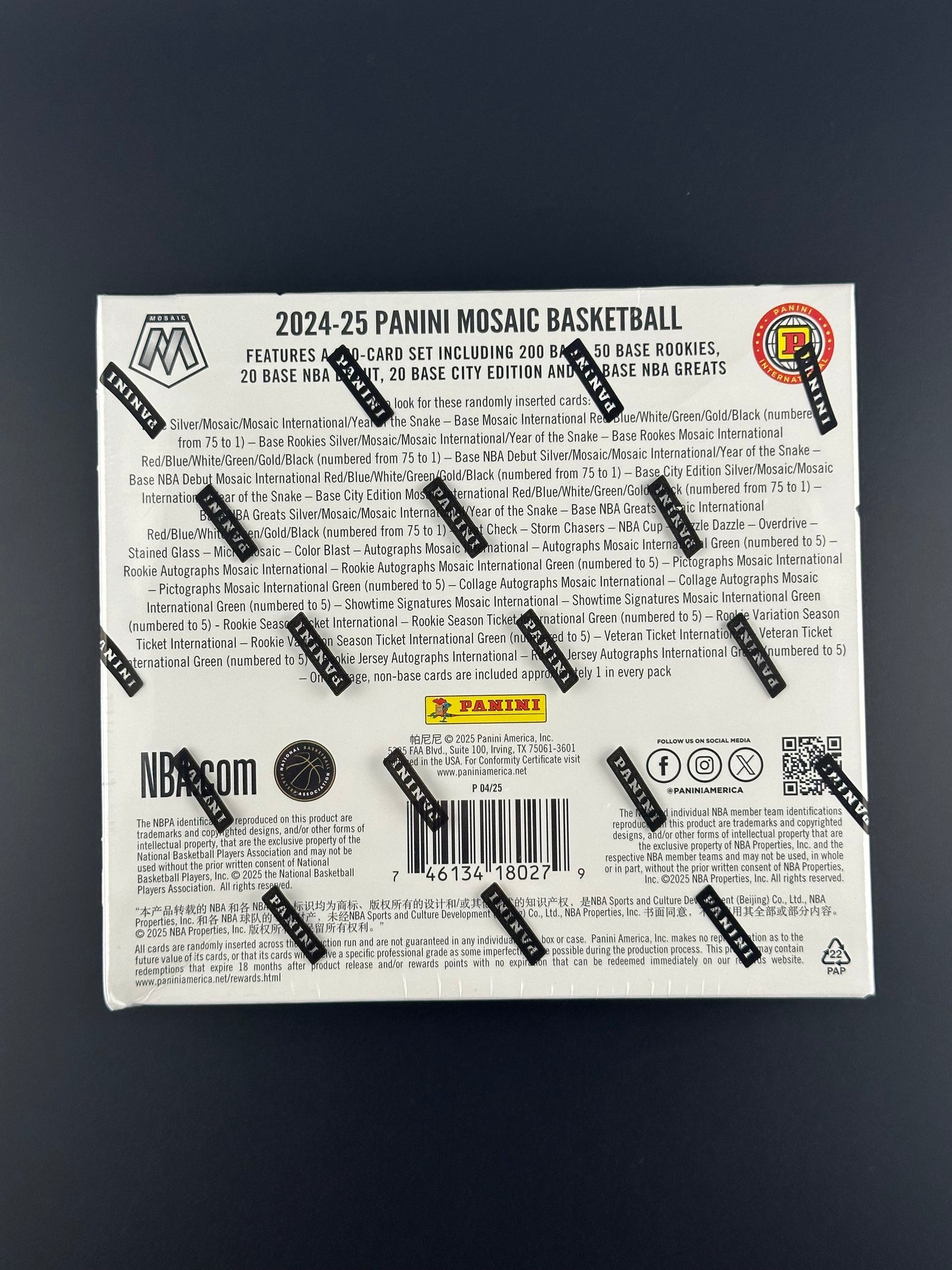 Panini Mosaic Basketball 2024/25 – Hobby Box