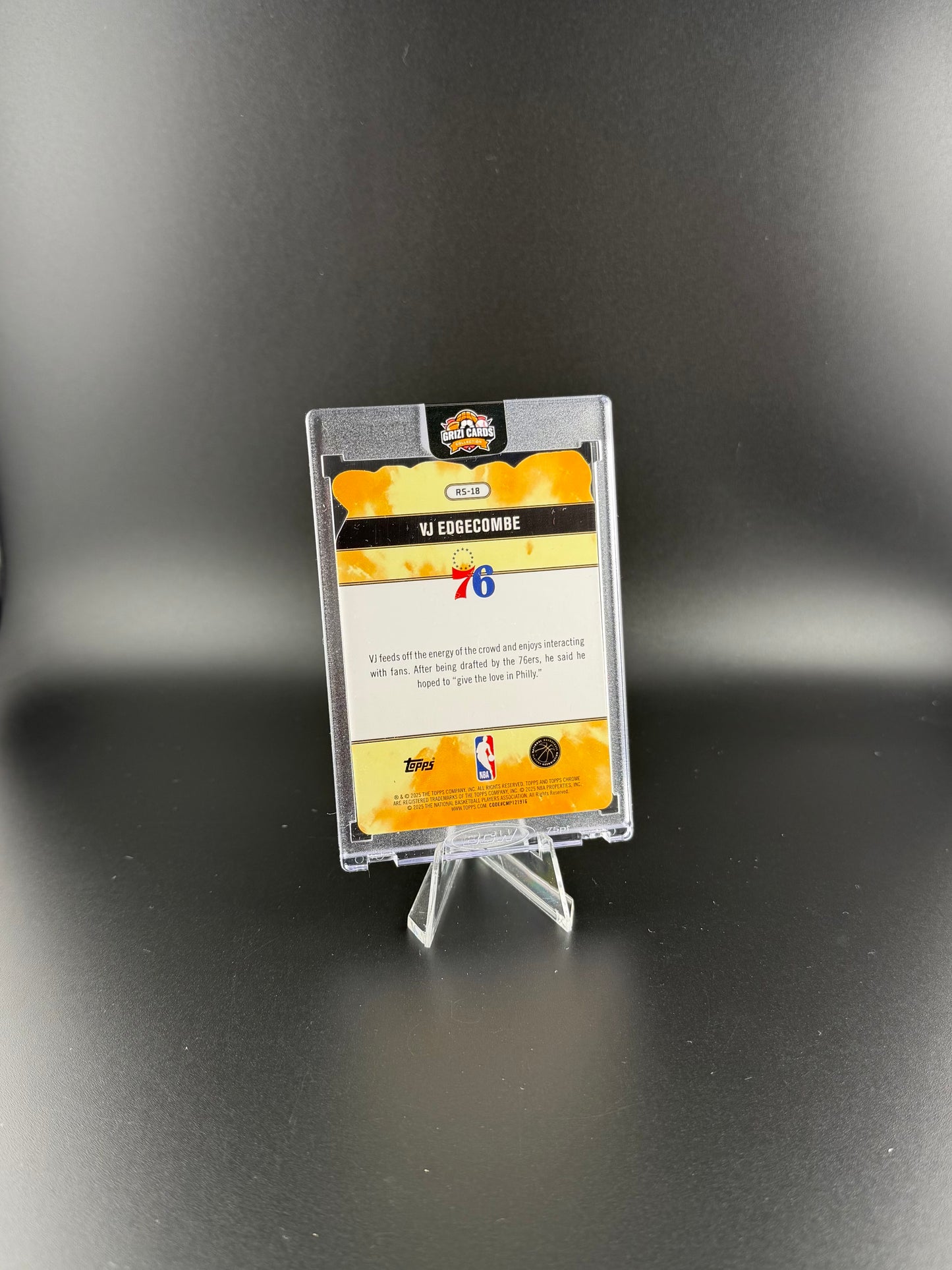 VJ Edgecombe – 2025 Topps Chrome – Rock Stars – RC