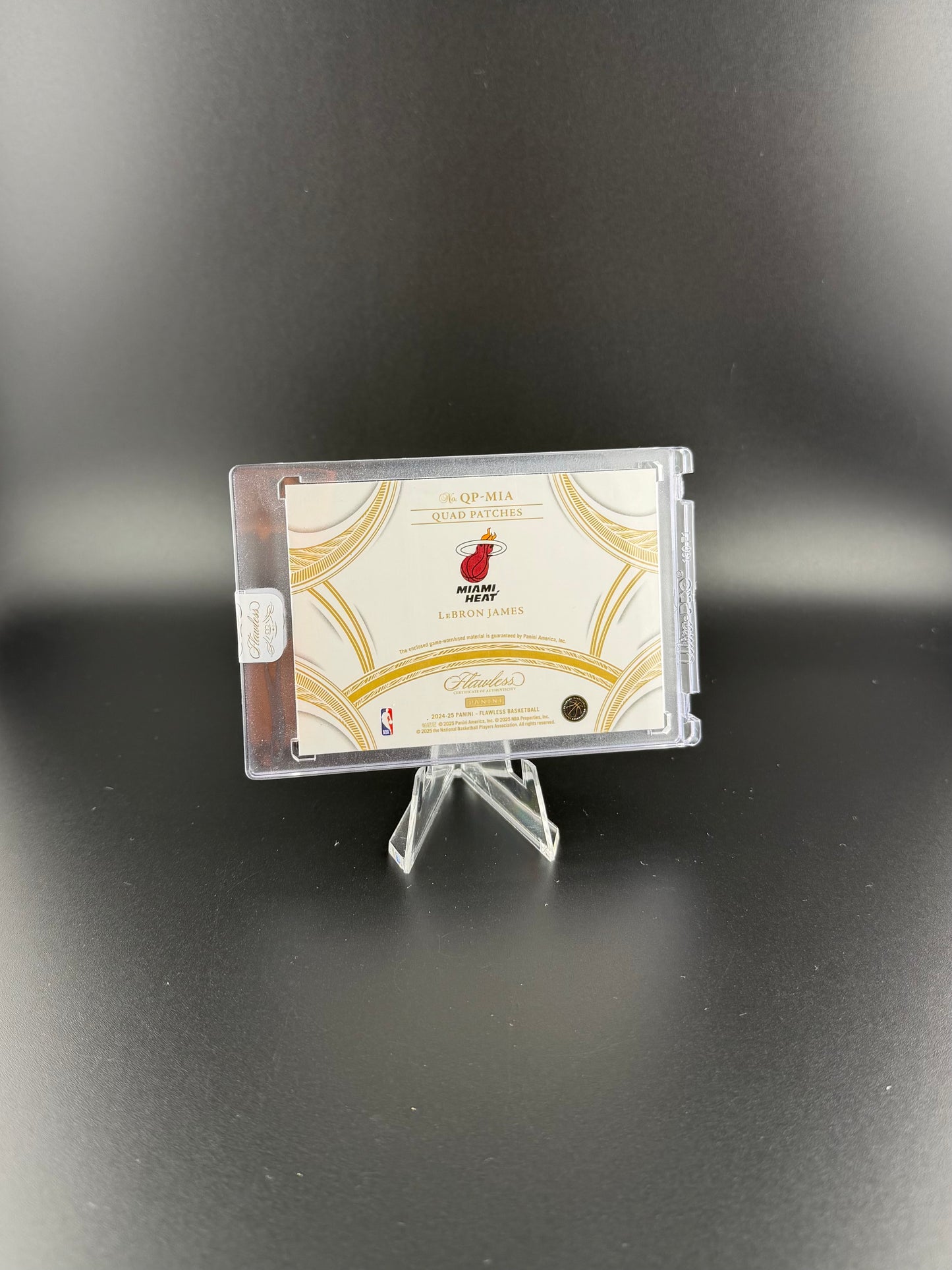LeBron James – Flawless Quad Patches /10 – Miami Heat – Panini Flawless