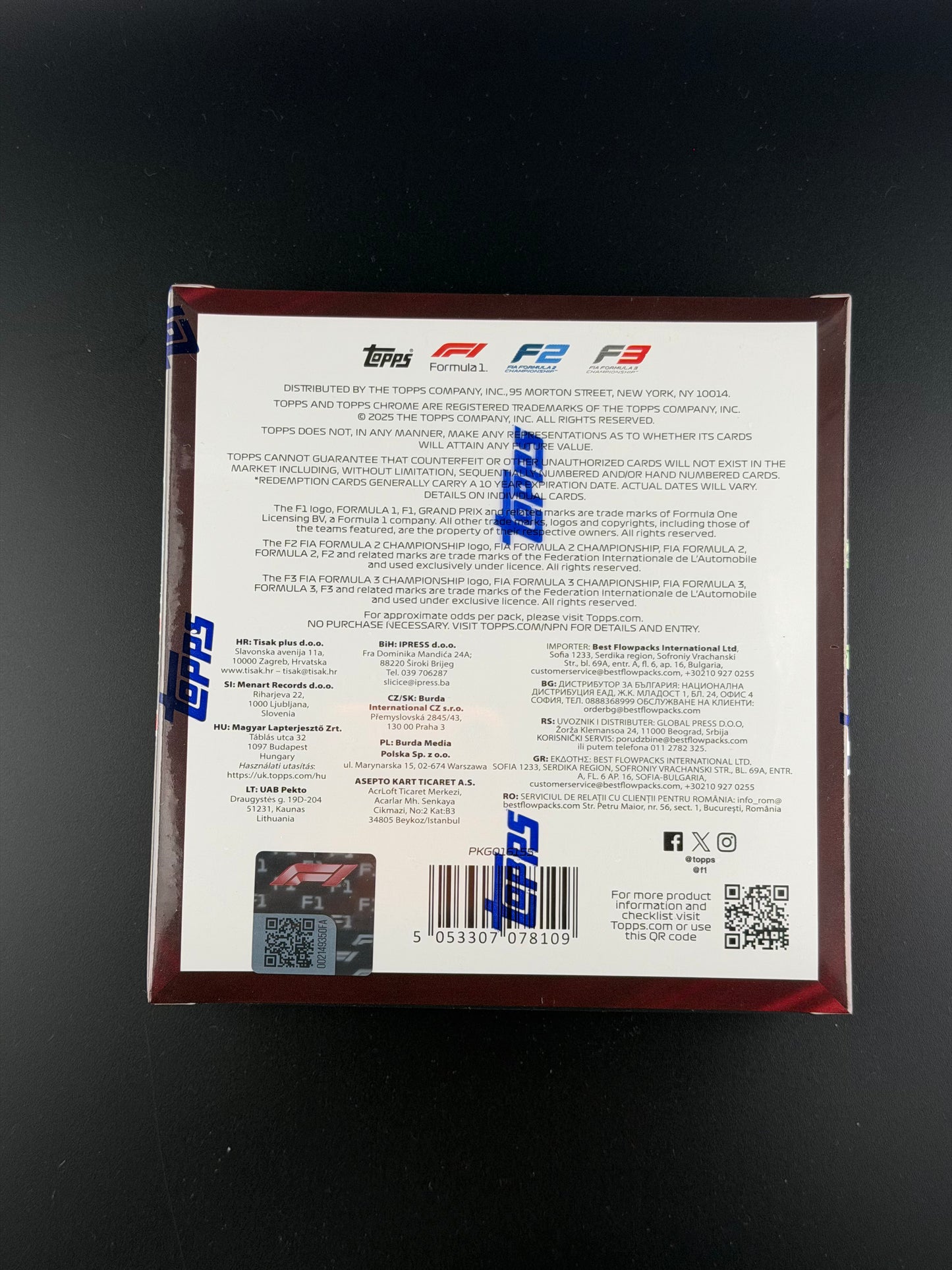 2025 Topps Chrome Formula 1 β Logofractor Edition Box