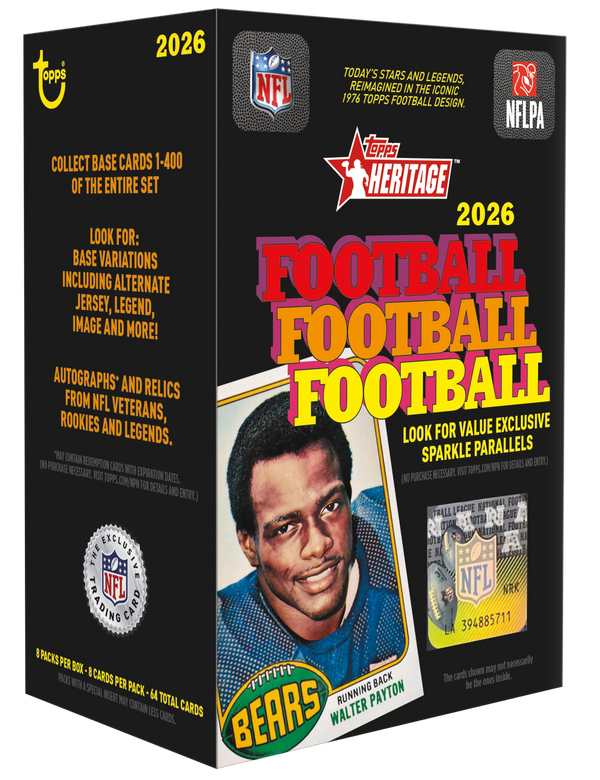 2026 Topps Heritage Football Value Box