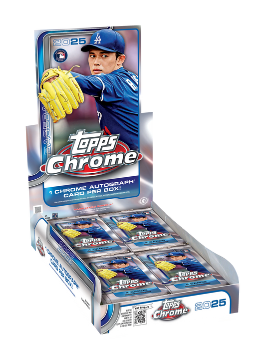 🎯 Hobby Box 2025 Topps Chrome Baseball (1 autógrafo garantizado)