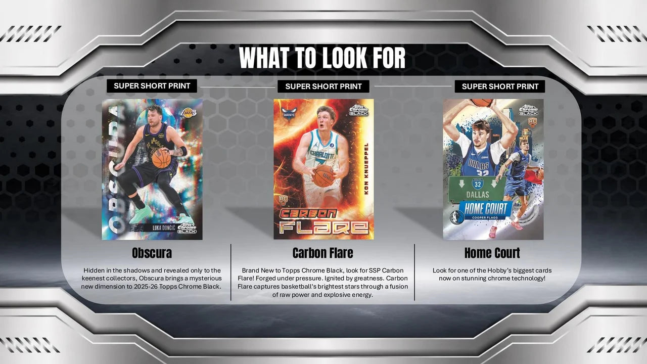 2025/26 Topps Chrome Black Basketball Hobby