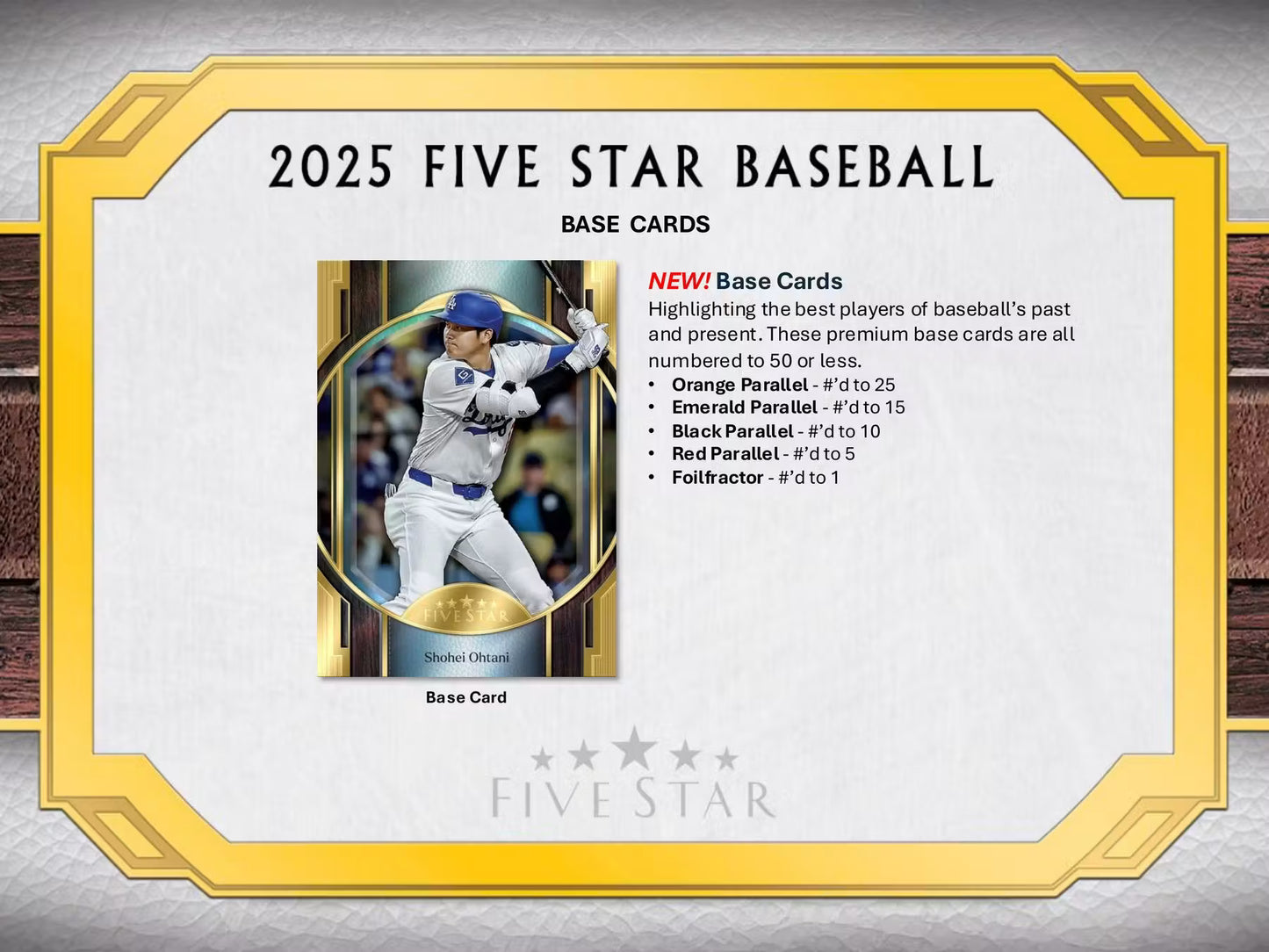 Topps Five Star Baseball 2025 Hobby Box