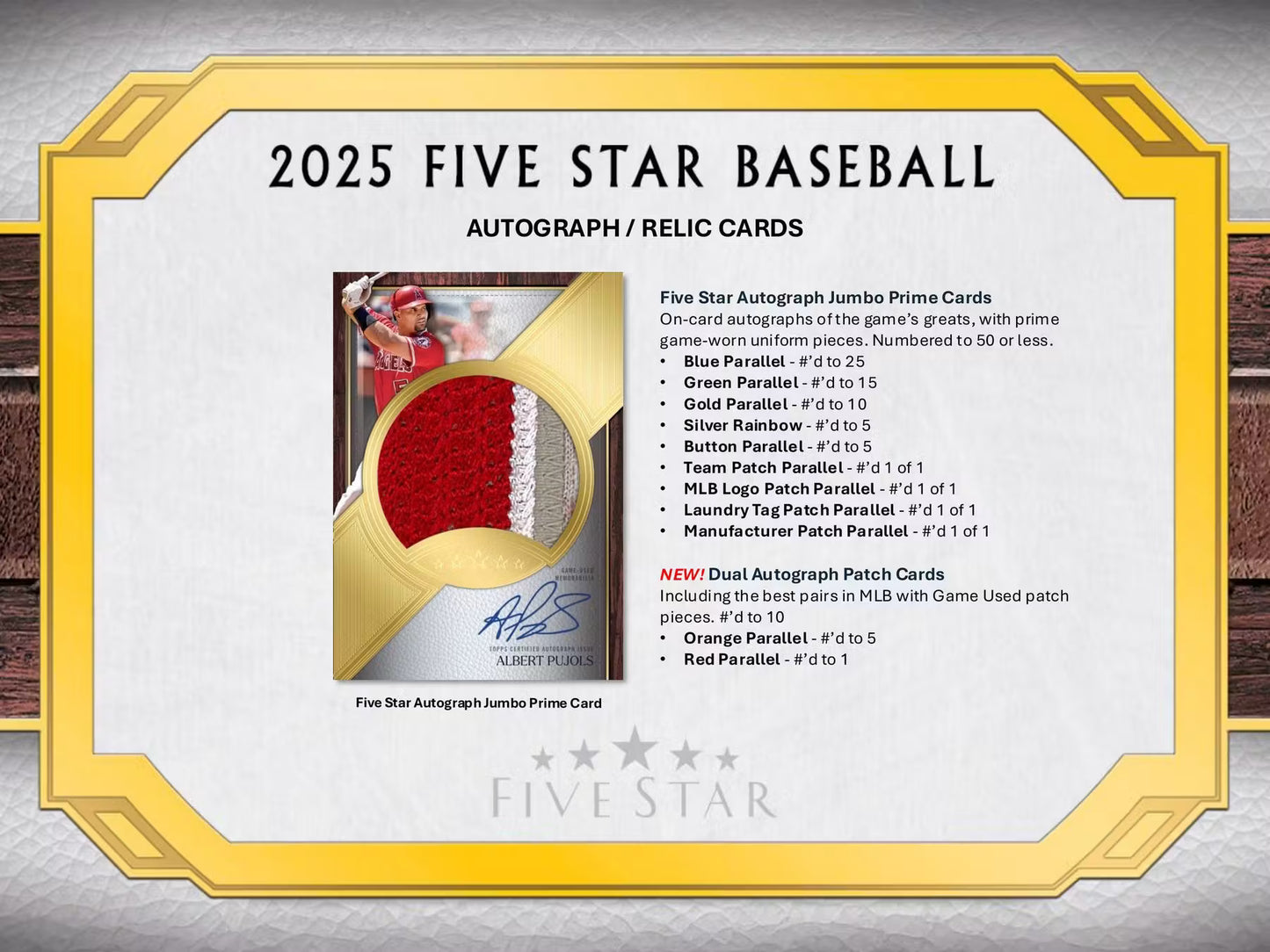 Topps Five Star Baseball 2025 Hobby Box