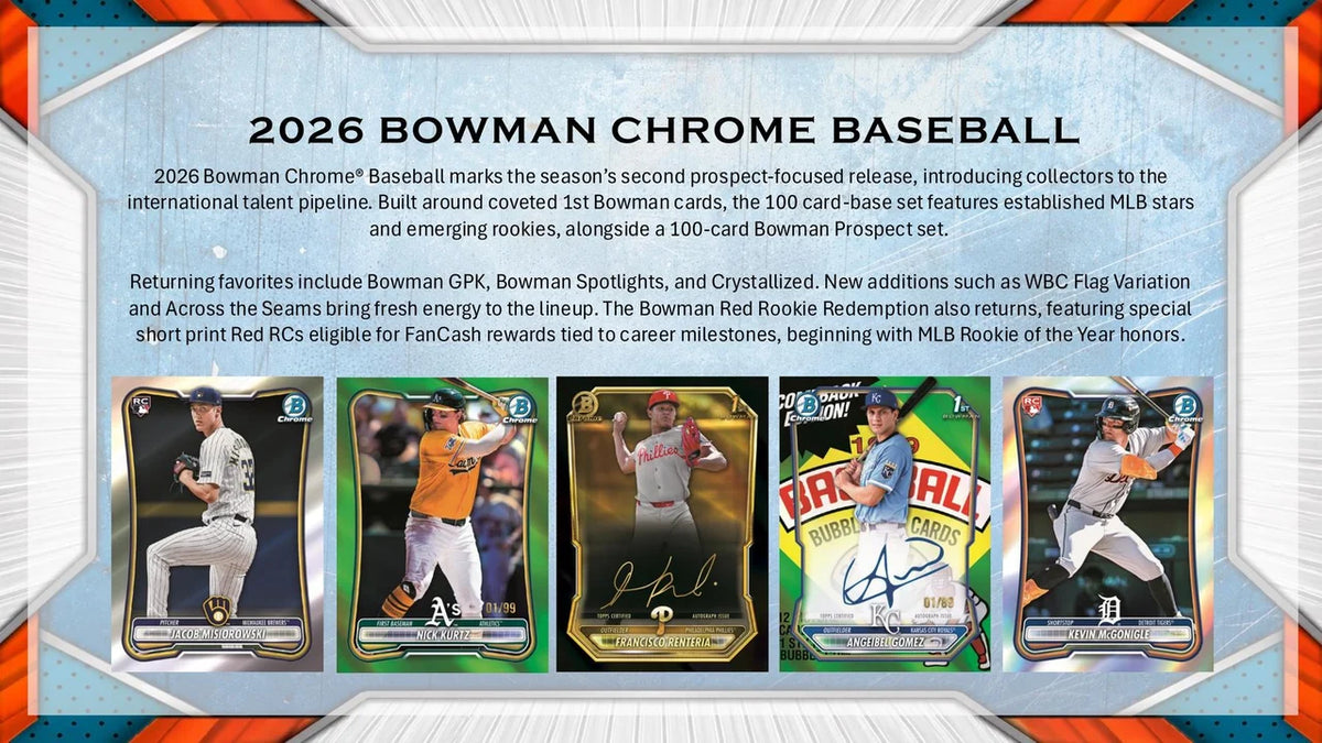 2026 Bowman Chrome Baseball Hobby