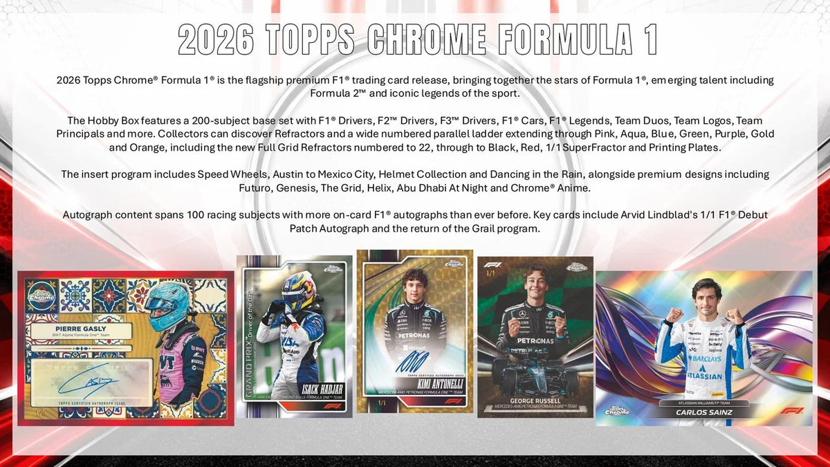 2026 Topps Chrome F1 Formula 1 Blaster