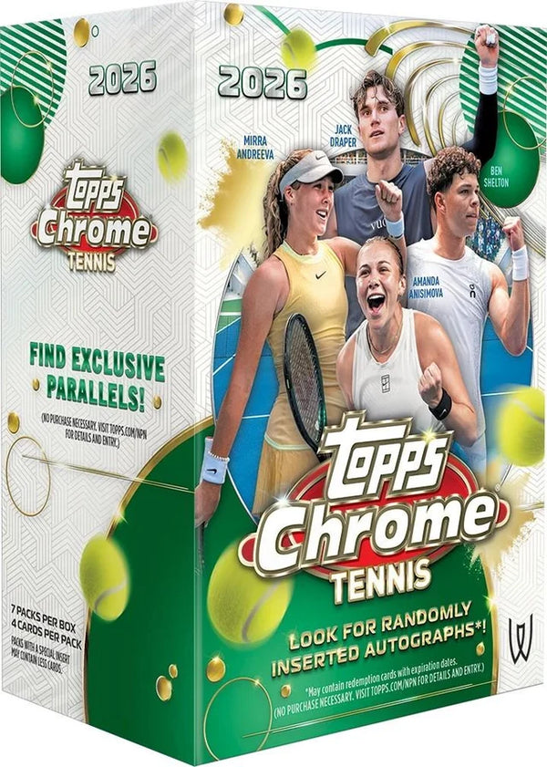 2026 Topps Chrome Tennis Value Box