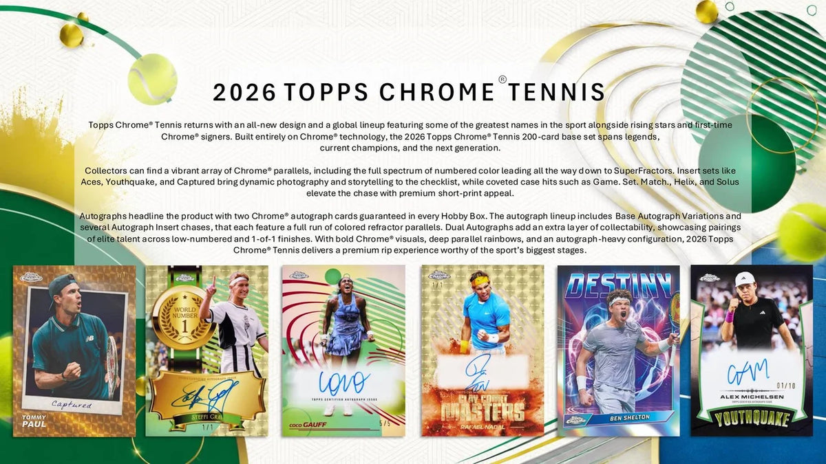 2026 Topps Chrome Tennis Value Box