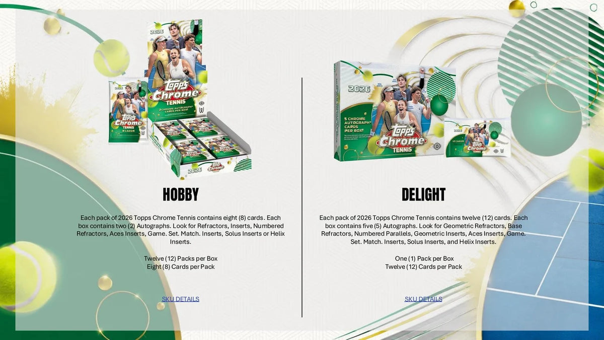 2026 Topps Chrome Tennis Value Box