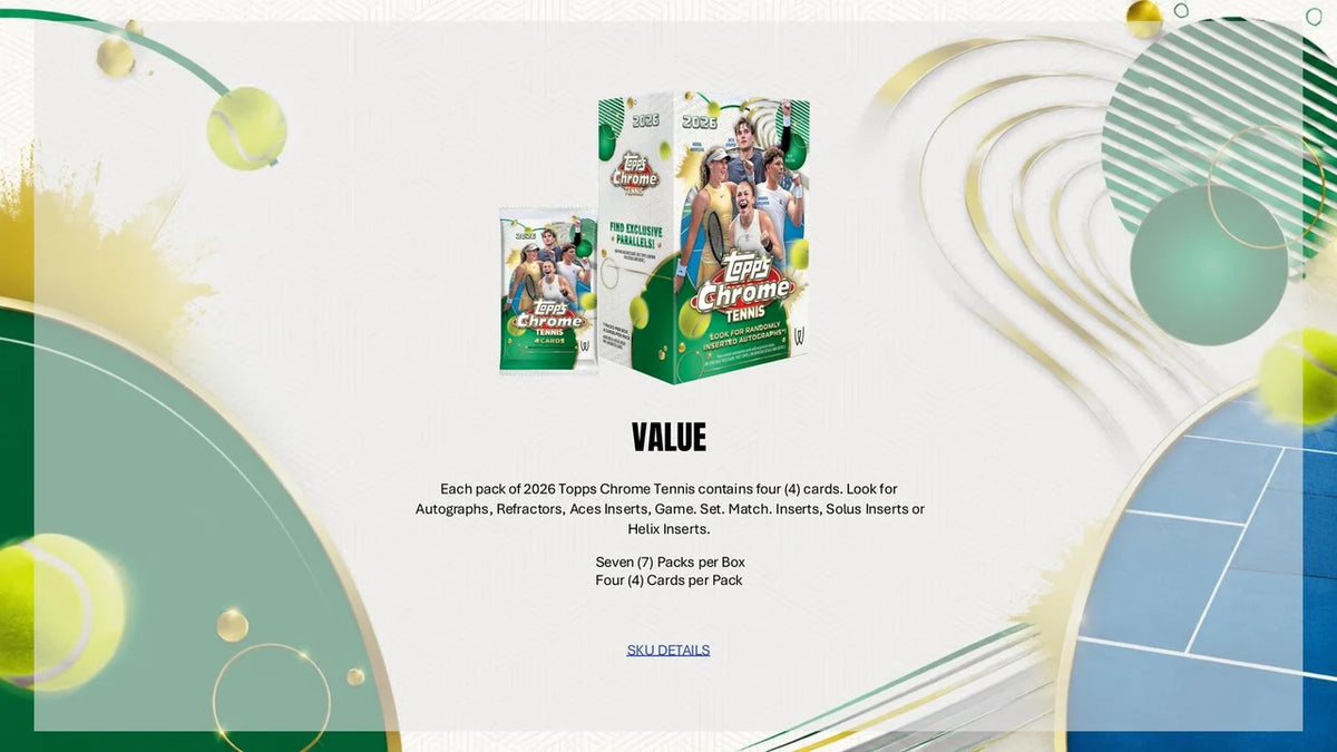 2026 Topps Chrome Tennis Hobby