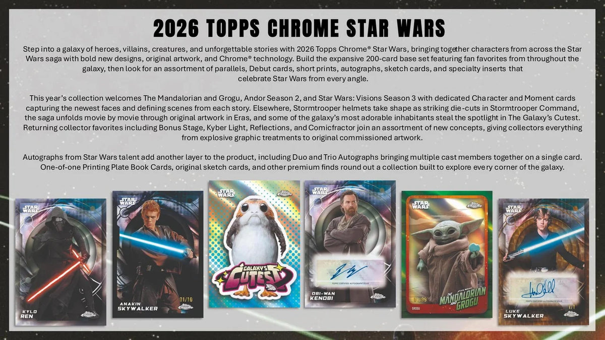 2026 Topps Star Wars Chrome Value Box