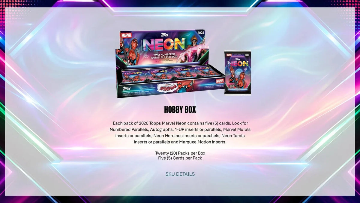 2026 Topps Marvel Neon Hobby Box (PRE-ORDER)