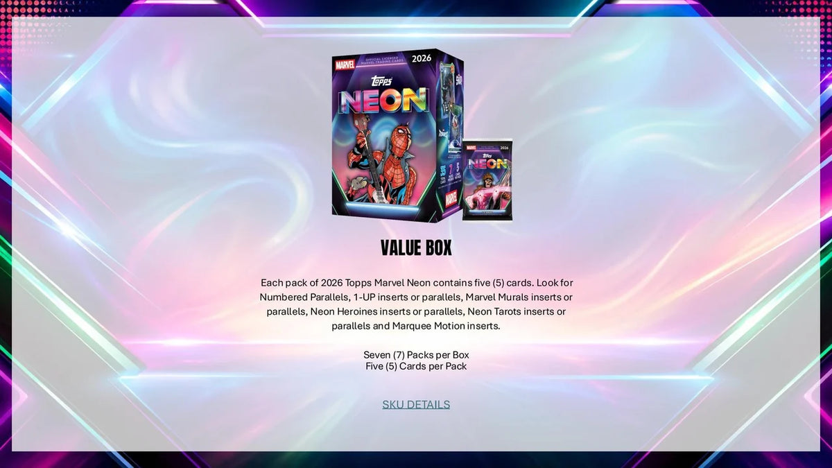 2026 Topps Marvel Neon Value Box (PRE-ORDER)