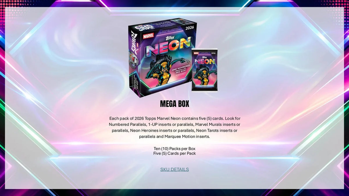 2026 Topps Marvel Neon Mega Box (PRE-ORDER)