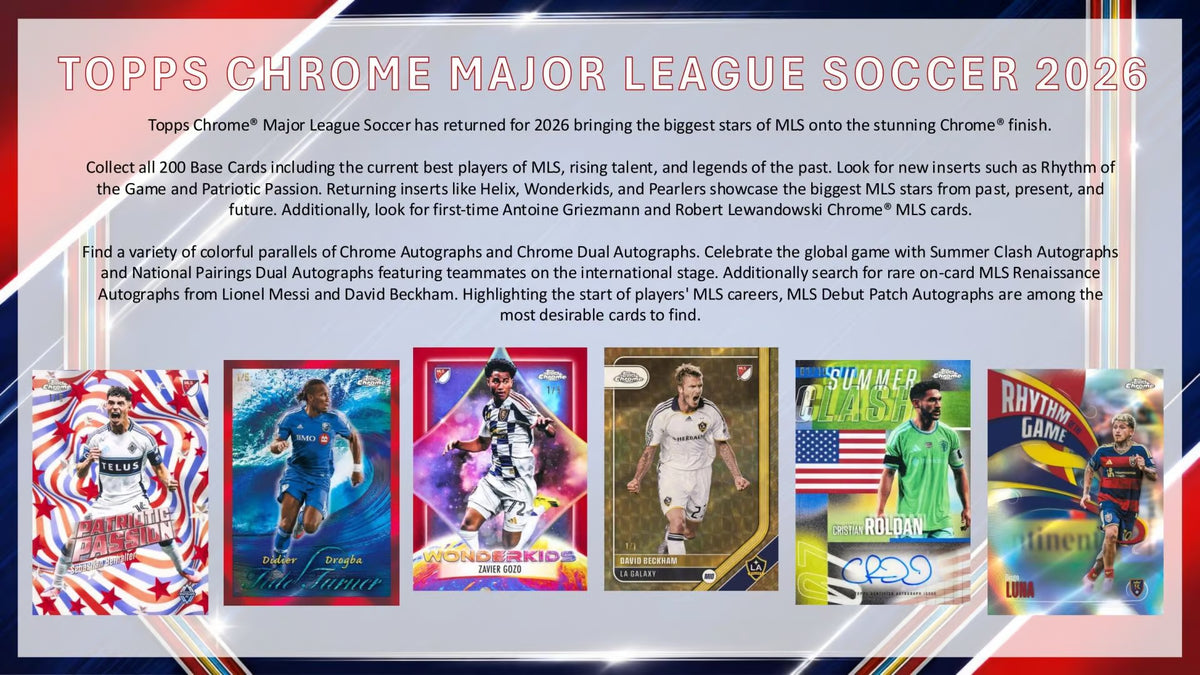 2026 Topps MLS Chrome – Hobby Box