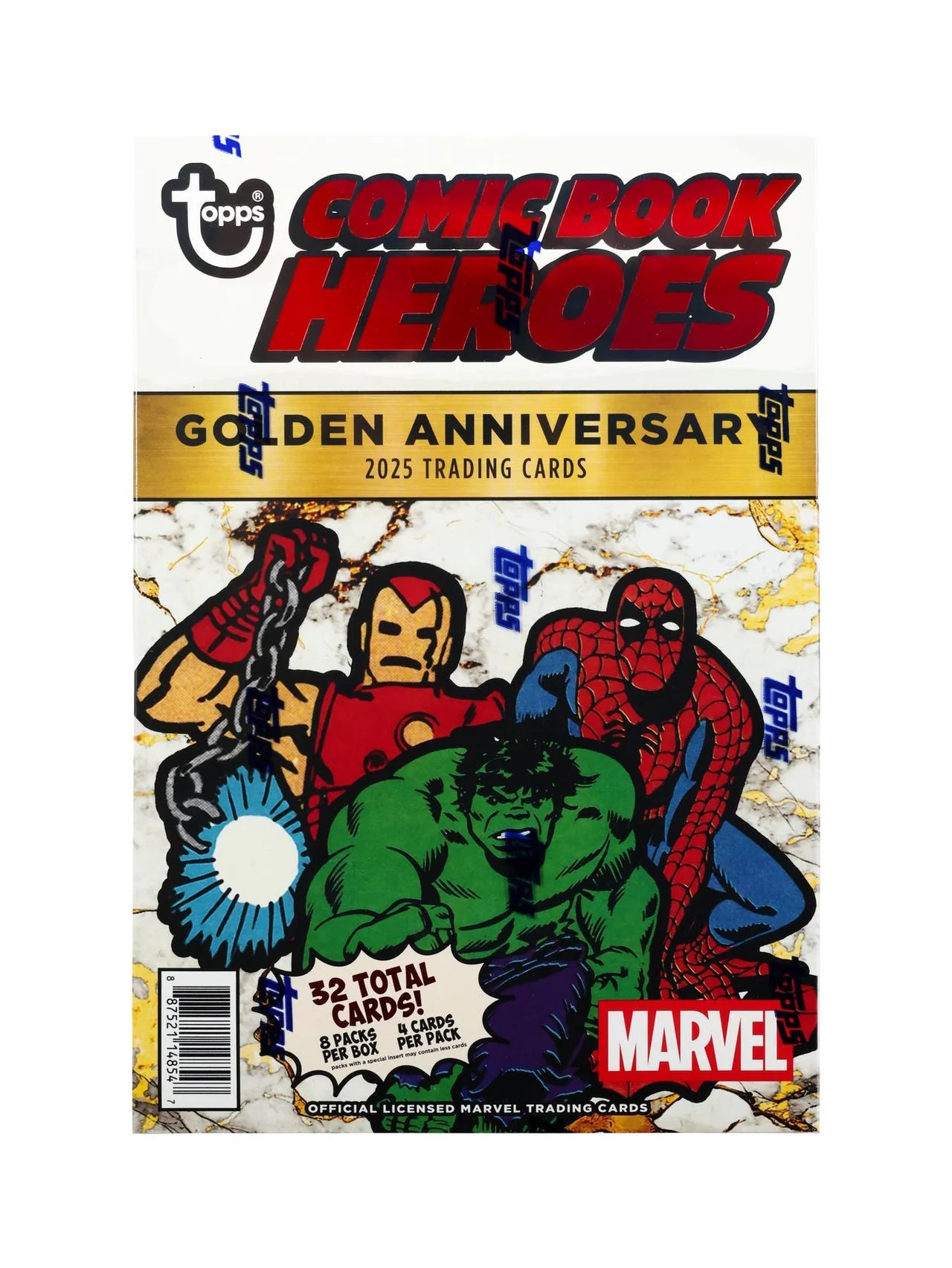 Topps Comic Book Heroes Marvel 2025 Golden Anniversary Box