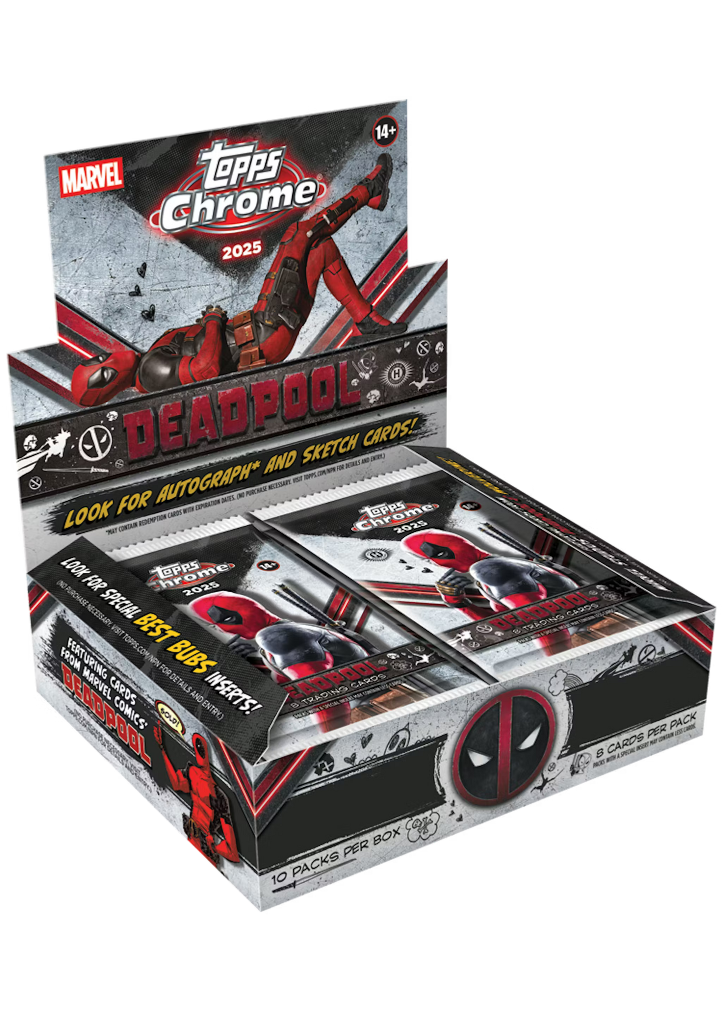 2025 Topps Chrome® Deadpool - Hobby box