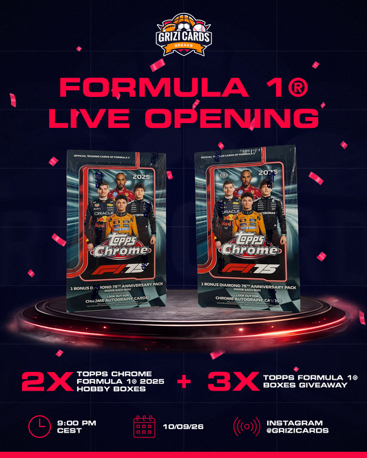 2025 Topps Chrome Formula 1® Hobby Box — LIVE OPENING