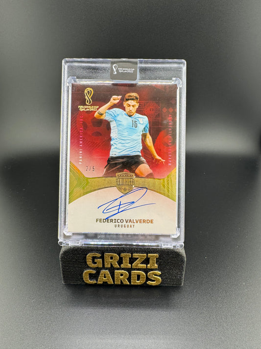 Federico Valverde - Panini Eminence FIFA World Cup Qatar 2022 - Autograph - 2/5