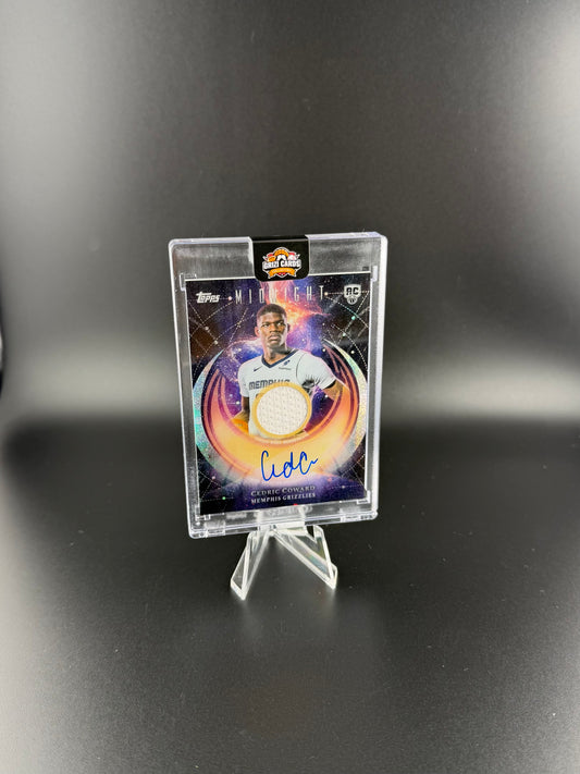 Cedric Coward – Rookie Jersey Auto – 2025 Topps Midnight