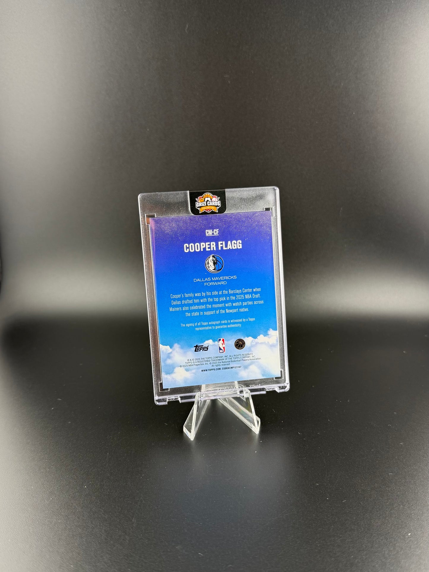 Cooper Flagg – Rookie Autograph RC – Topps Contemporary Marks – Dallas Mavericks