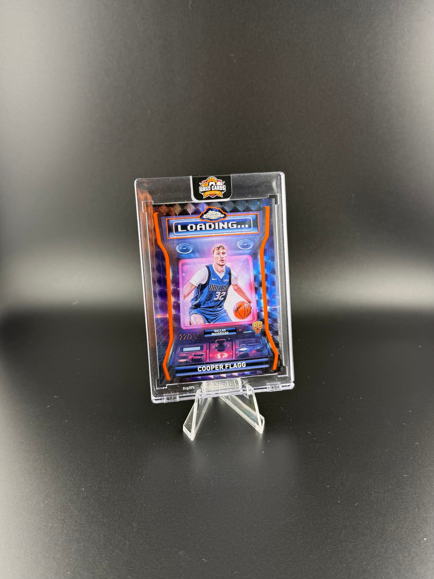 Cooper Flagg RC – 2025-26 Topps Chrome “Loading…” – Rookie Parallel #/25 – Dallas Mavericks