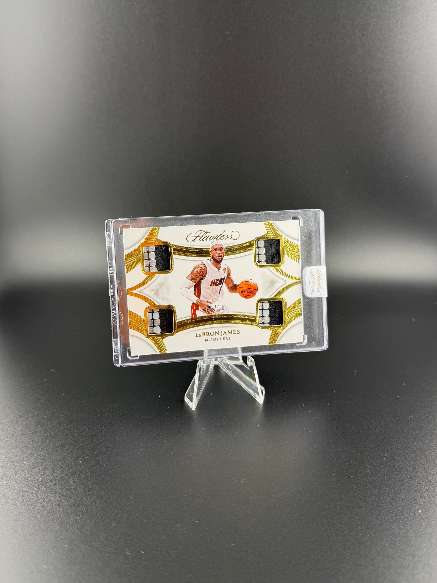LeBron James – Flawless Quad Patches /10 – Miami Heat – Panini Flawless