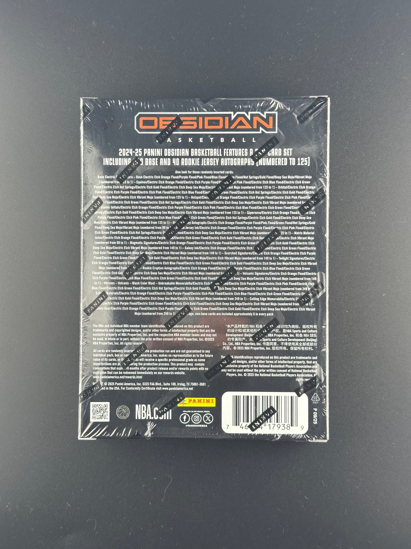 Panini Obsidian Basketball 2024-25 – Hobby Box