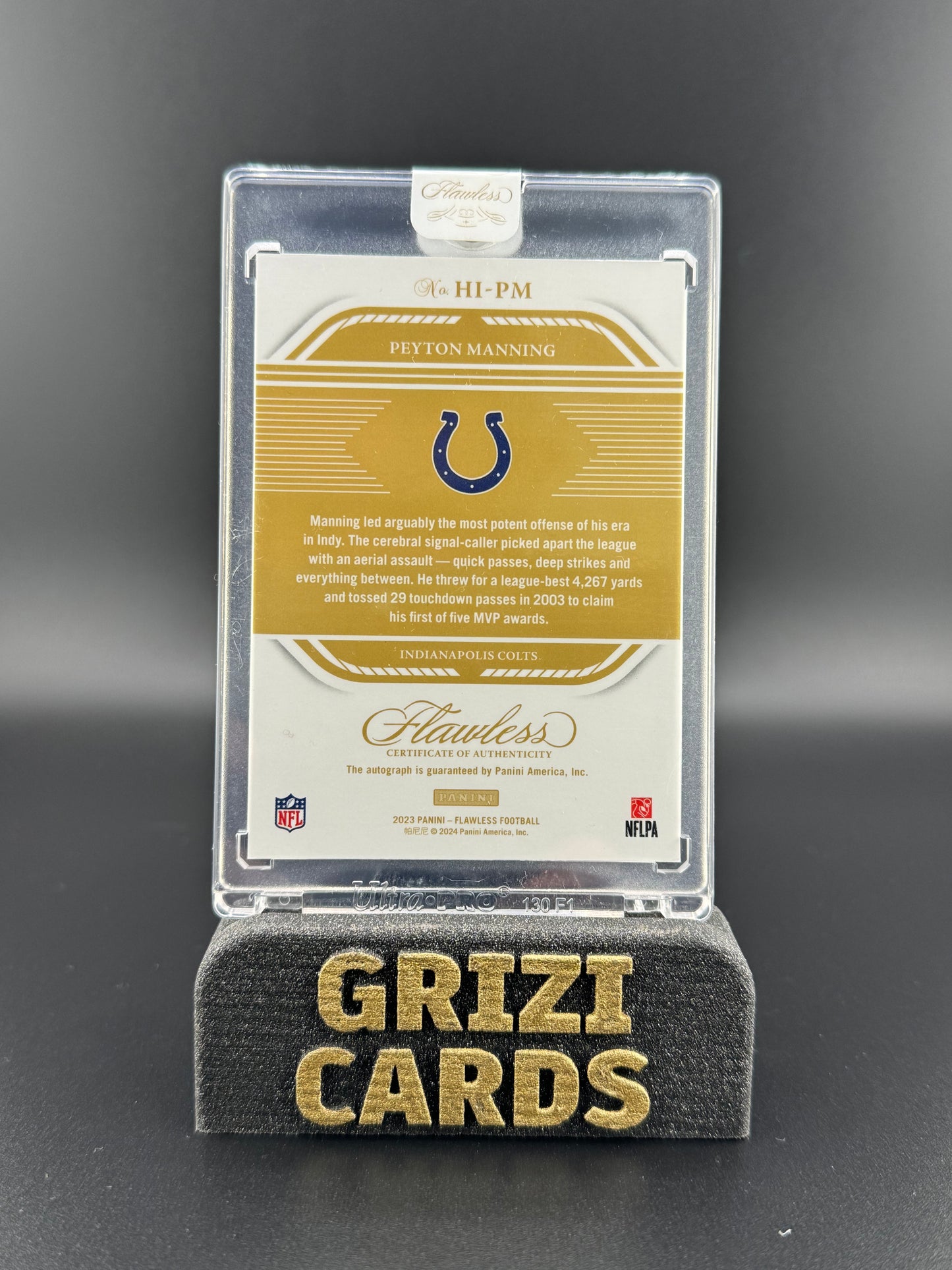 Peyton Manning 12/25 -2023 Panini Flawless Football