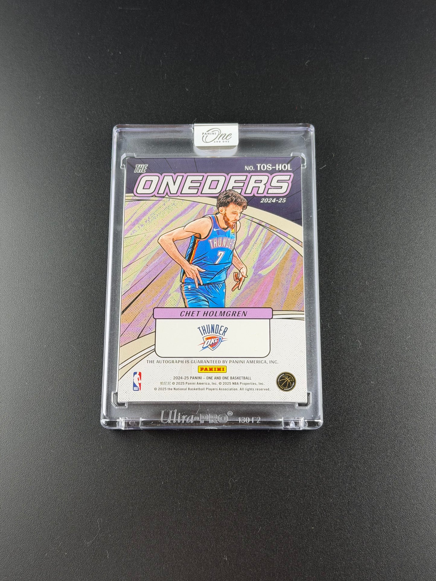 Chet Holmgren – Panini One and One 2024/25 – Autograph