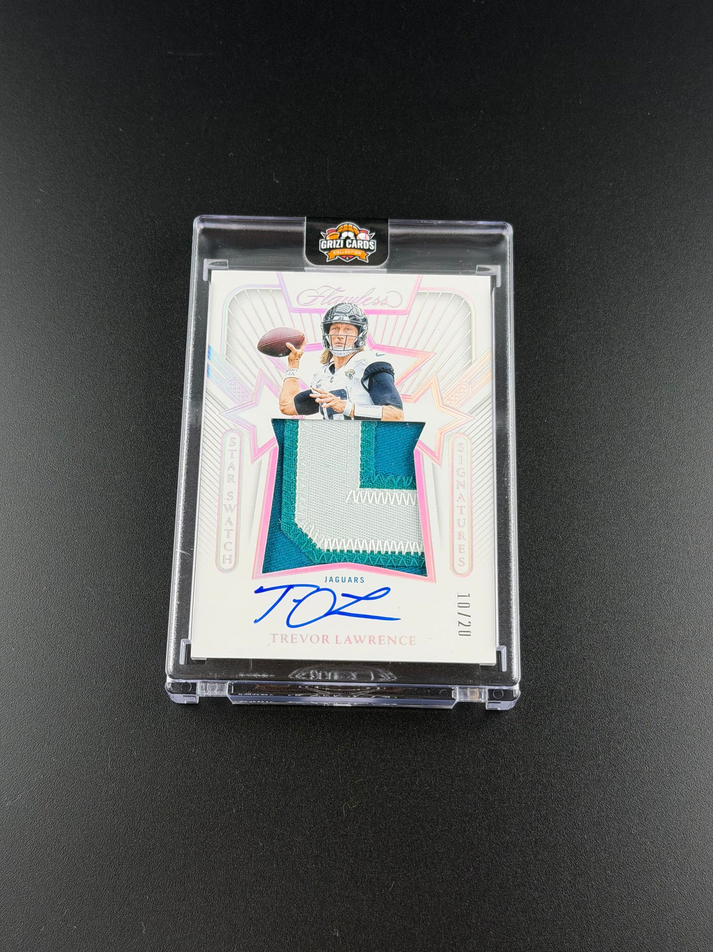 Trevor Lawrence – Panini Flawless Football 2024 – Star Swatch Signatures Patch Auto – 10/20