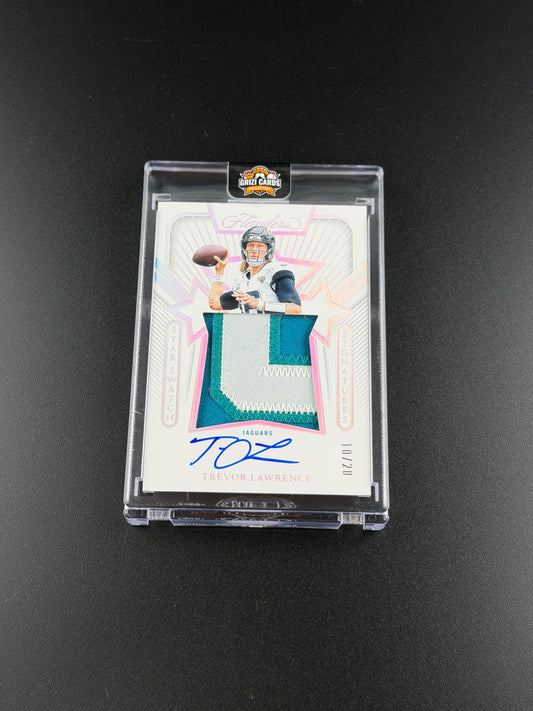 Trevor Lawrence – Panini Flawless Football 2024 – Star Swatch Signatures Patch Auto – 10/20