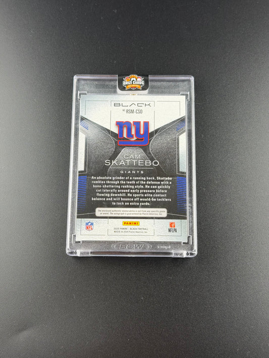 Cam Skattebo – Panini Black Football 2024 – Rookie Patch Autograph – /50