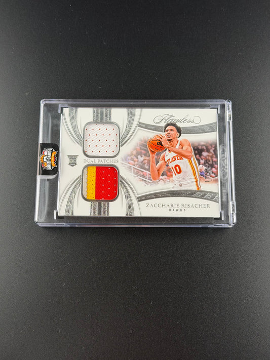 Zaccharie Risacher – Panini Flawless Basketball 2024/25 – Dual Patches – Rookie