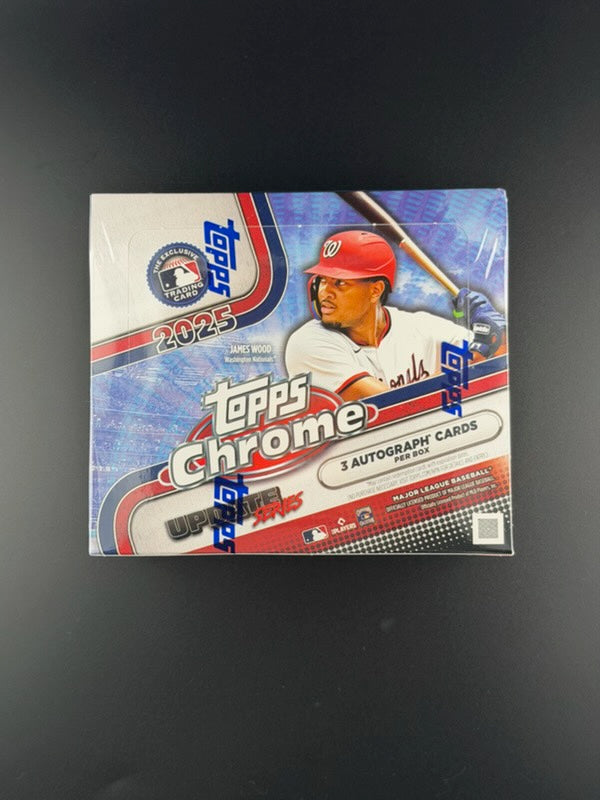 2025 Topps Chrome® Baseball Update Series - Jumbo Box (3 Autographe par boîte)