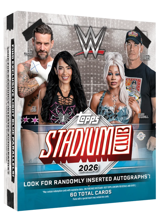 2026 Topps Stadium Club WWE Wrestling Mega Box