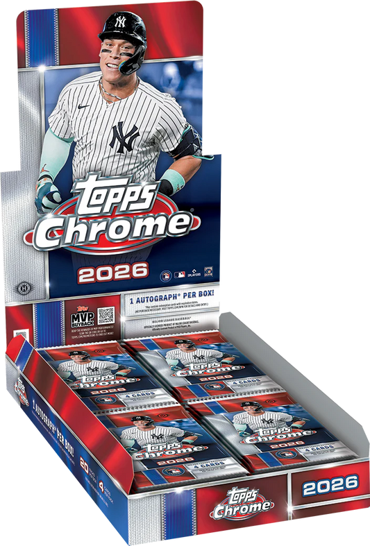 2026 Topps Chrome® Baseball - Hobby Box
