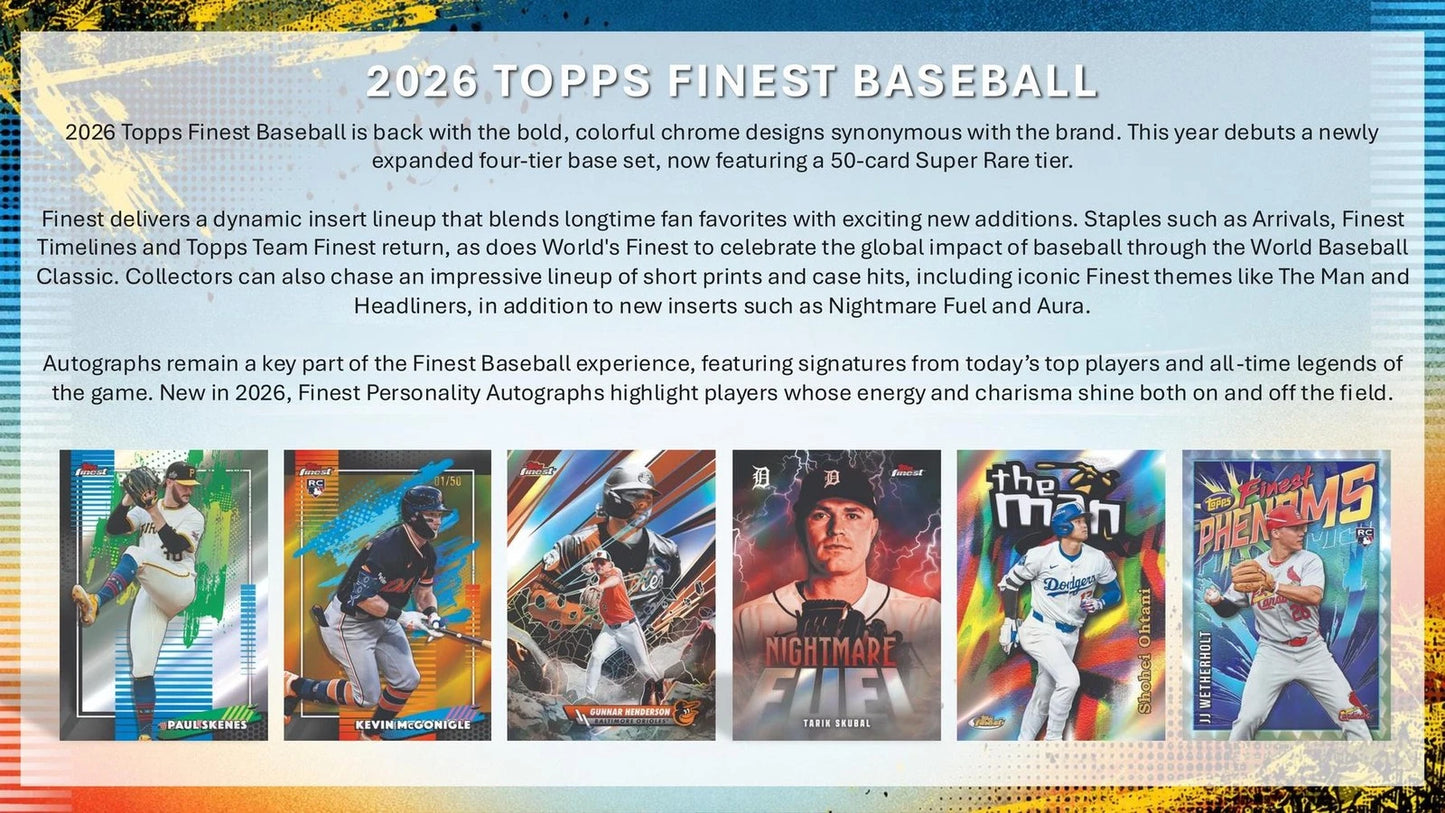2026 Topps Finest Baseball Delight Box